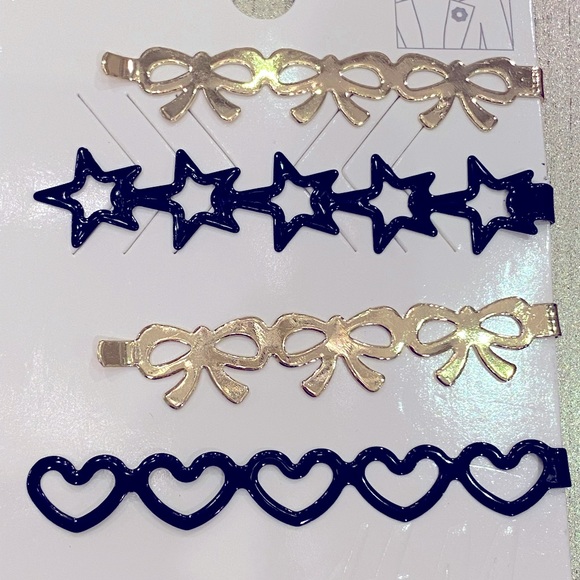 5 set Metal Hair Claw, Hair Clips, Minimalist Hair Claw, Hair Clip - Picture 4 of 4